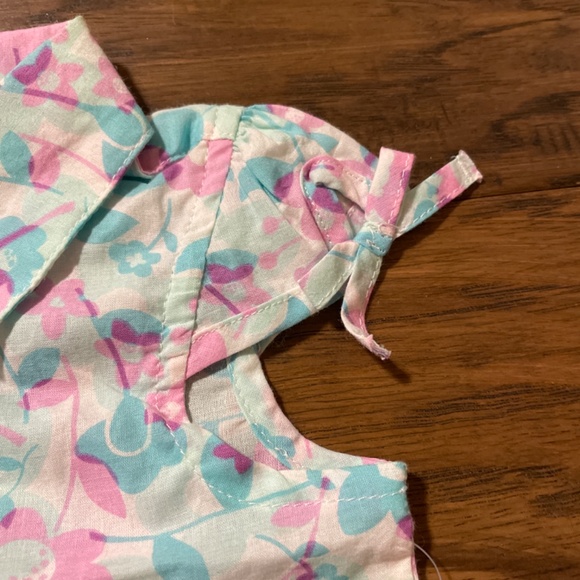 New greendog short sleeve floral button up shirt 6-9 months - Picture 3 of 6